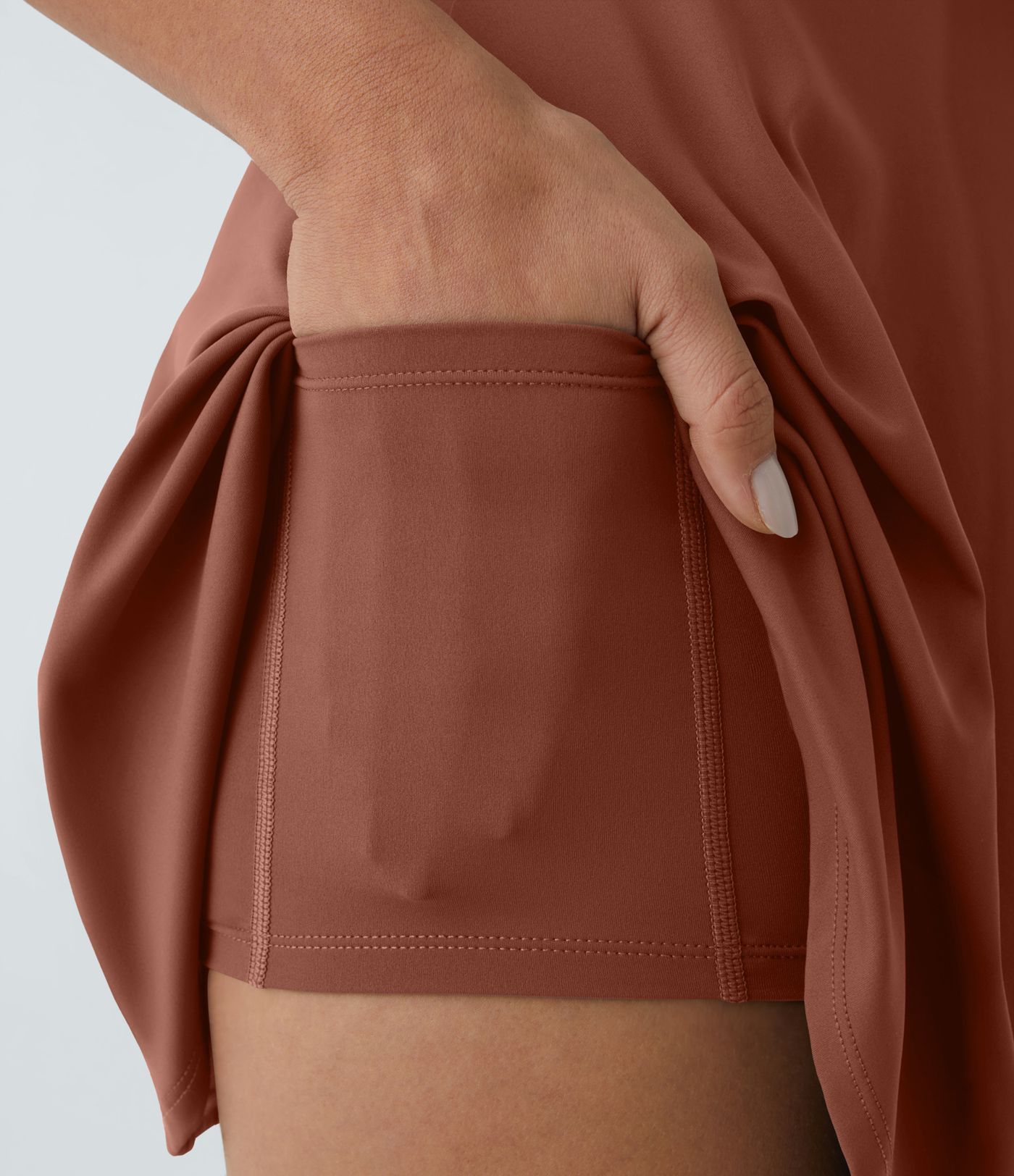 SoftlyZero™ Airy Backless Twisted Flare Low Support Dance Active Dress-Longer Length-Easy Peezy Edition A-C Cups