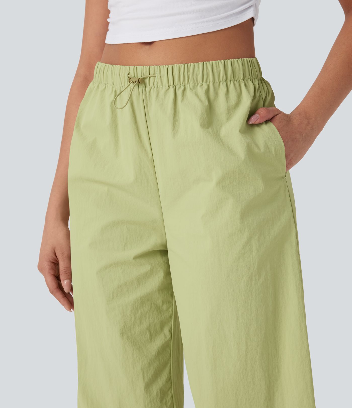 Low Rise Cinchable Hem Yoga Joggers with Pockets