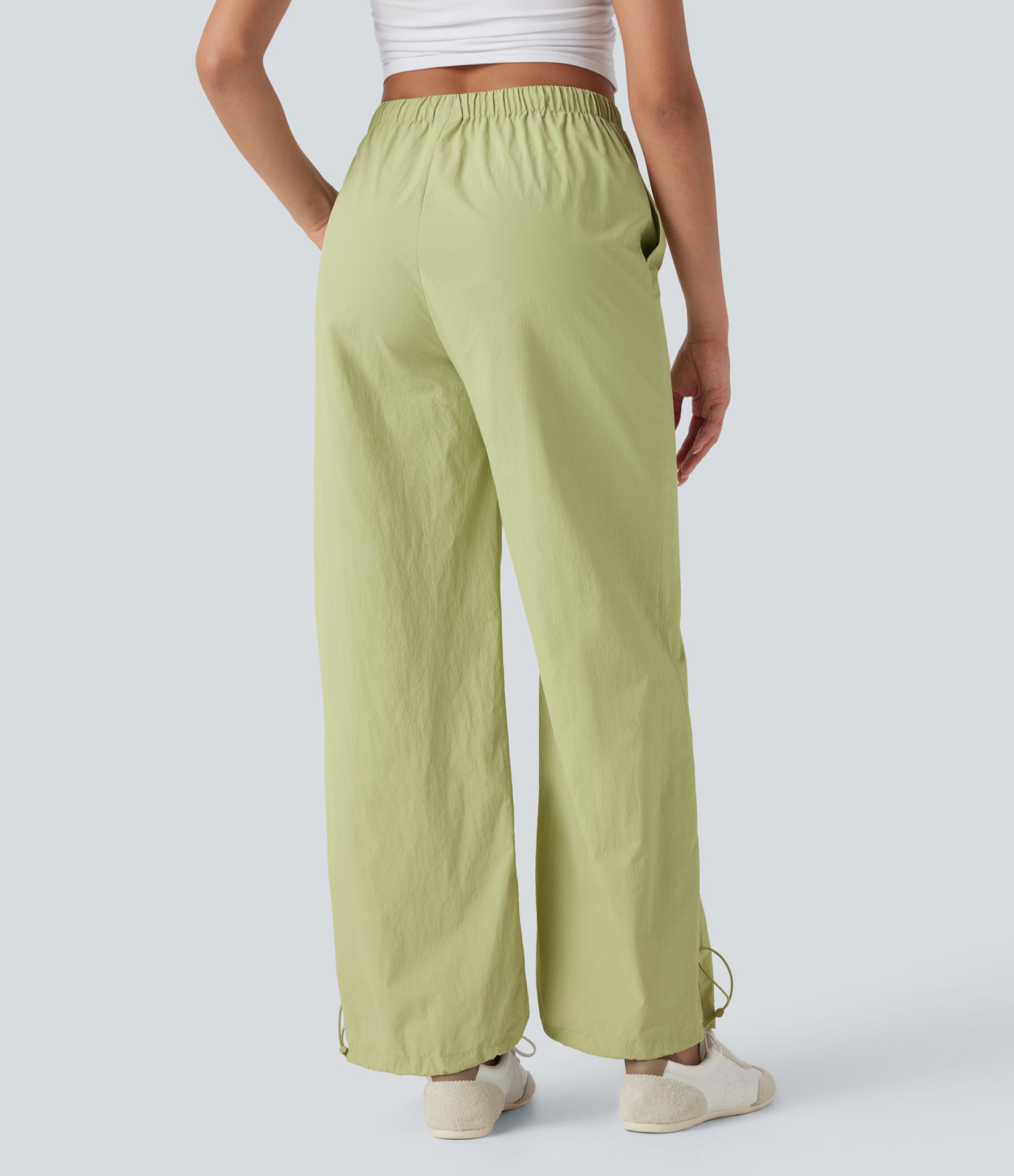 Low Rise Cinchable Hem Yoga Joggers with Pockets