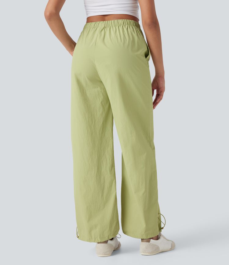 Low Rise Cinchable Hem Yoga Joggers with Pockets