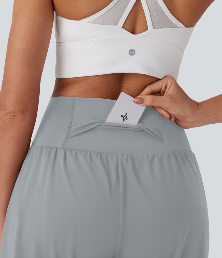 Softlyzero™ Airy Super High Waisted 2-in-1  Yoga Shorts 7" with Pockets