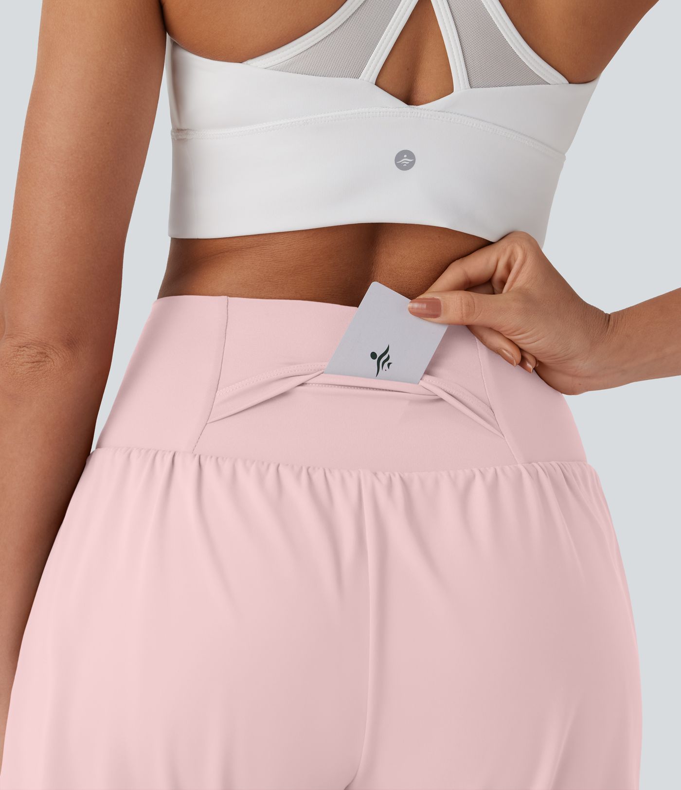 Softlyzero™ Airy - 2-in-1 Yoga-Shorts mit superhohem Bund, mehreren Taschen und Cool-Touch - 17,78 cm