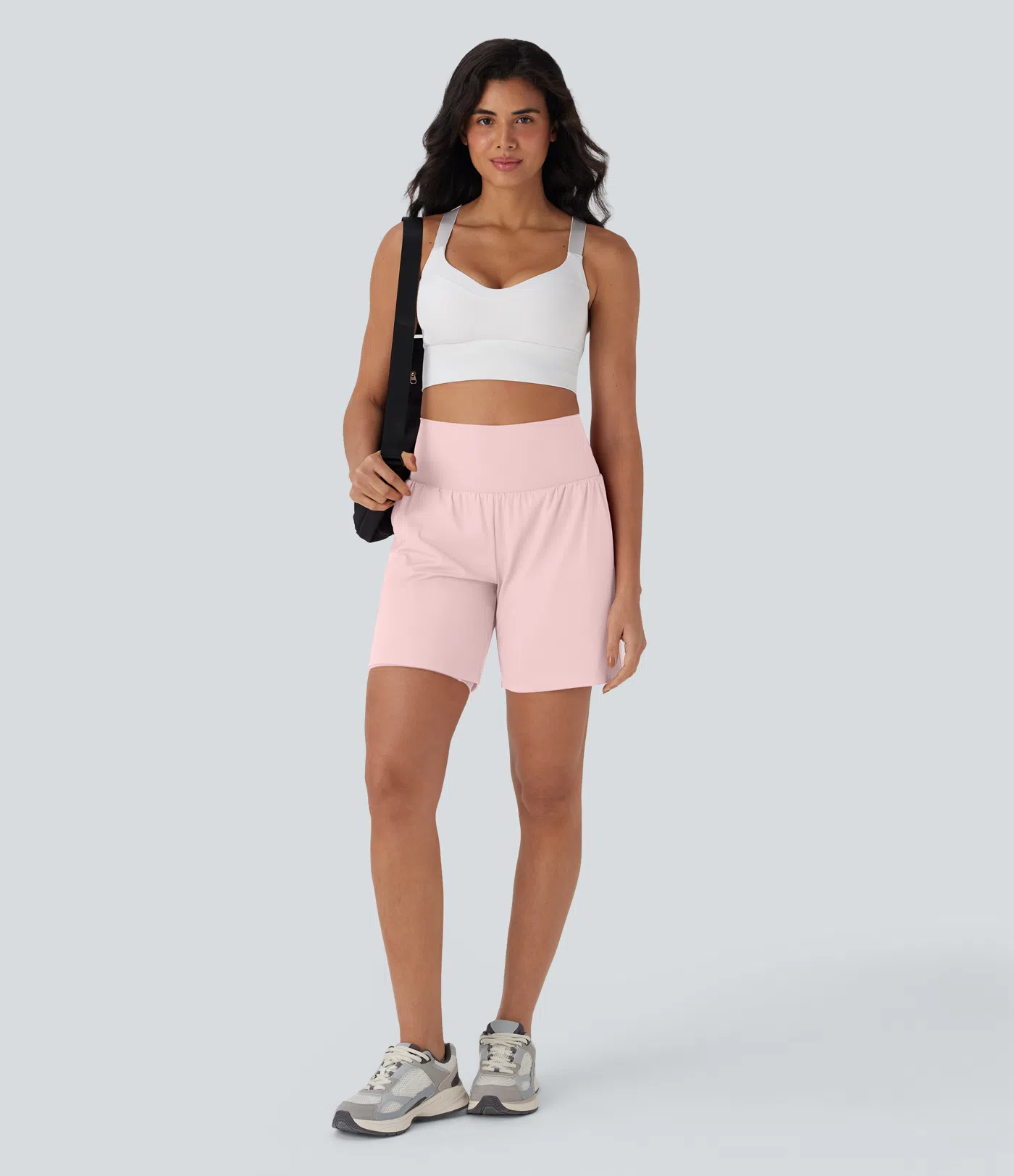 Softlyzero™ Airy - 2-in-1 Yoga-Shorts mit superhohem Bund, mehreren Taschen und Cool-Touch - 17,78 cm