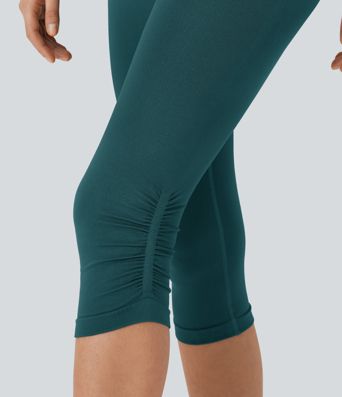 OneForm Seamless Flow High Waisted Scrunch Yoga Pedal Pusher Leggings