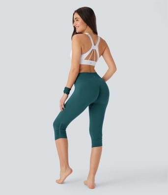 OneForm Seamless Flow High Waisted Scrunch Yoga Pedal Pusher Leggings