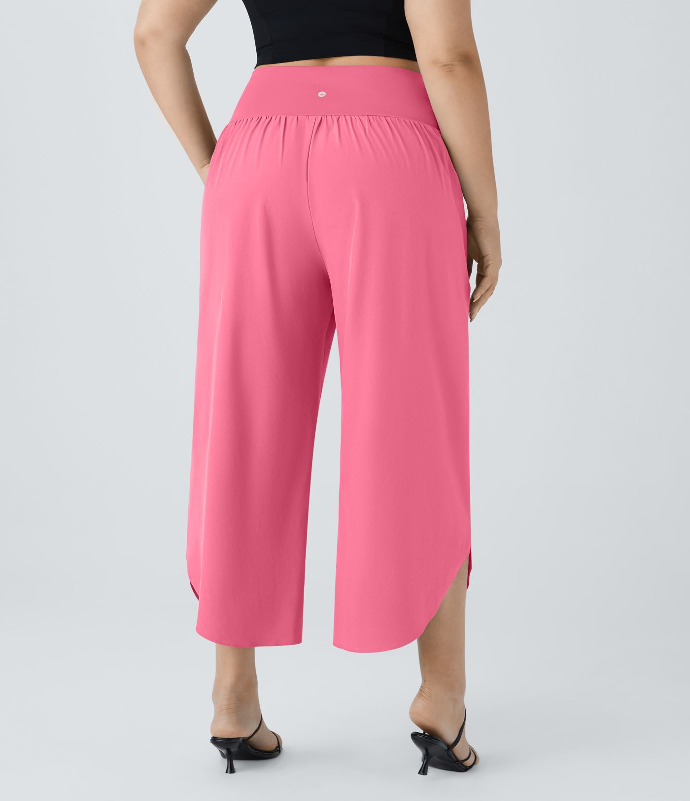Breezeful™ High Waisted Crossover Pocket Quick Dry Plus Size Pants
