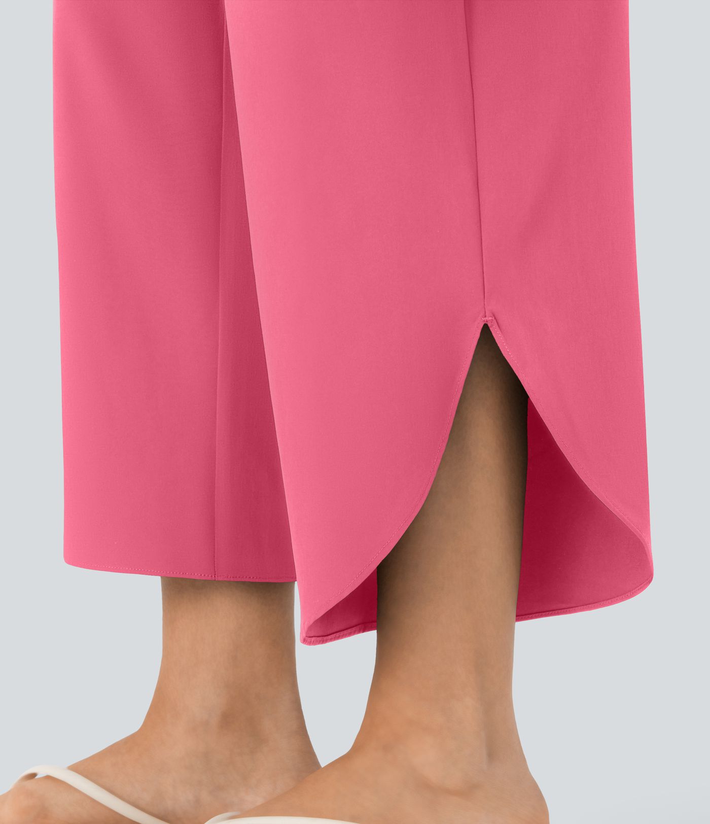 Breezeful™ High Waisted Tummy Control Split Hem Quick Dry Resort Pants with Pockets