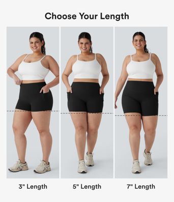 Plus Size Halara UltraSculpt™ High Waisted Scrunch Butt Lifting Tummy Control Shaping Training Biker Shorts 7'' with Pockets