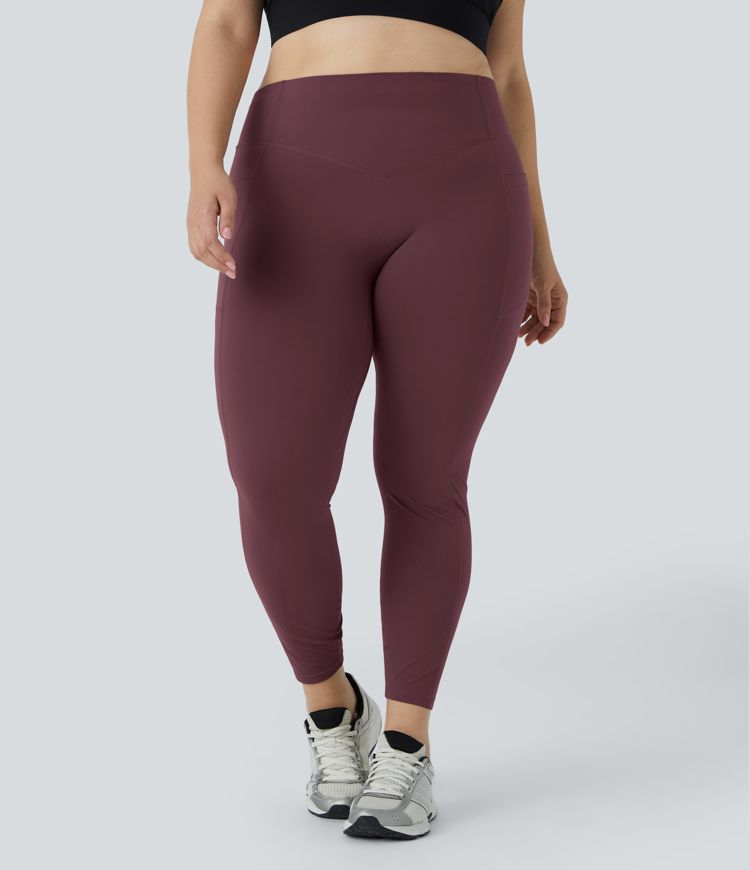 Halara UltraSculpt™ High Waisted Scrunch Butt Lifting Tummy Control Pocket Shaping Training Plus Size Leggings