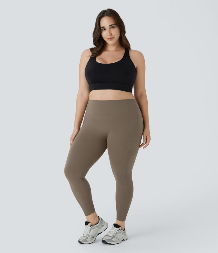 Halara UltraSculpt™ High Waisted Scrunch Butt Lifting Tummy Control Pocket Shaping Training Plus Size Leggings