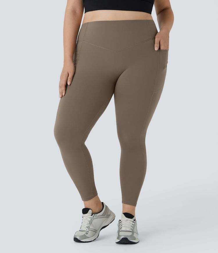 Halara UltraSculpt™ SoCinched High Waisted Scrunch Butt Lifting Tummy Control Pocket Shaping Training Plus Size Leggings