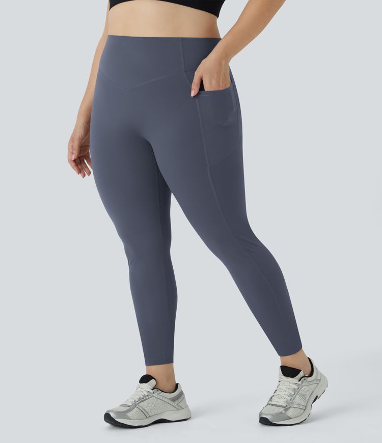 Halara UltraSculpt™ High Waisted Scrunch Butt Lifting Tummy Control Pocket Shaping Training Plus Size Leggings