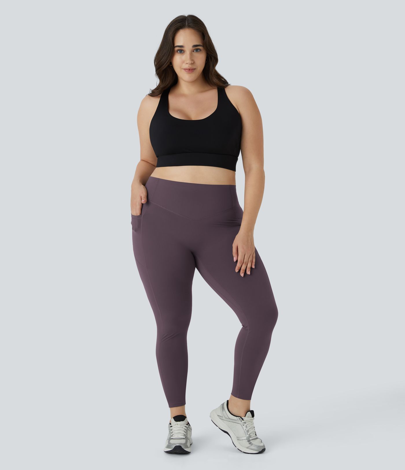 Halara UltraSculpt™ High Waisted Scrunch Butt Lifting Tummy Control Pocket Shaping Training Plus Size Leggings