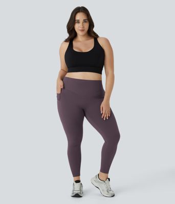 Halara UltraSculpt™ High Waisted Scrunch Butt Lifting Tummy Control Pocket Shaping Training Plus Size Leggings