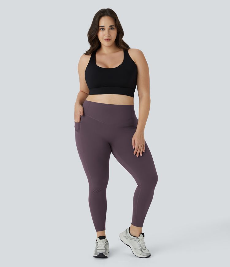 Halara UltraSculpt™ High Waisted Scrunch Butt Lifting Tummy Control Pocket Shaping Training Plus Size Leggings