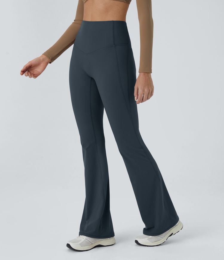 Halara UltraSculpt™ SoCinched High Waisted Tummy Control Shaping Yoga Flare Leggings