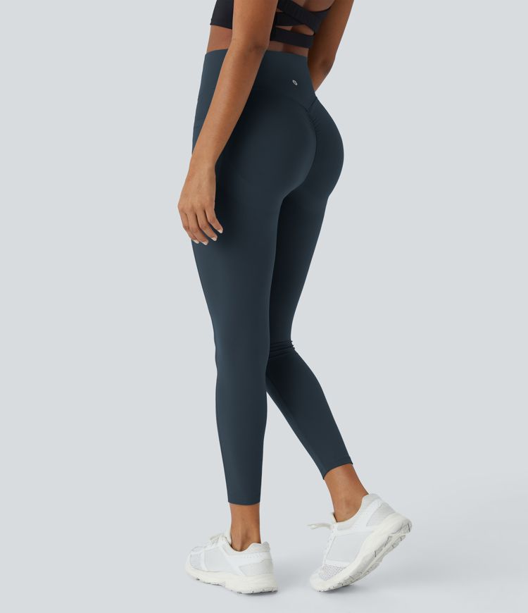 Halara UltraSculpt™ - Formende Workout-Leggings mit hohem Bund, Seitentaschen, Booty-Scrunch und Bauchkontrolle