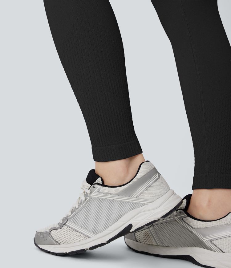 Seamless Flow High Waisted Tummy Control Butt Lifting Pocket Yoga Leggings