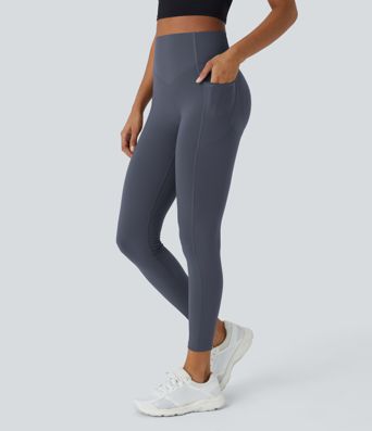 Halara UltraSculpt™ - Formende Workout-Leggings mit hohem Bund, Seitentaschen, Booty-Scrunch und Bauchkontrolle