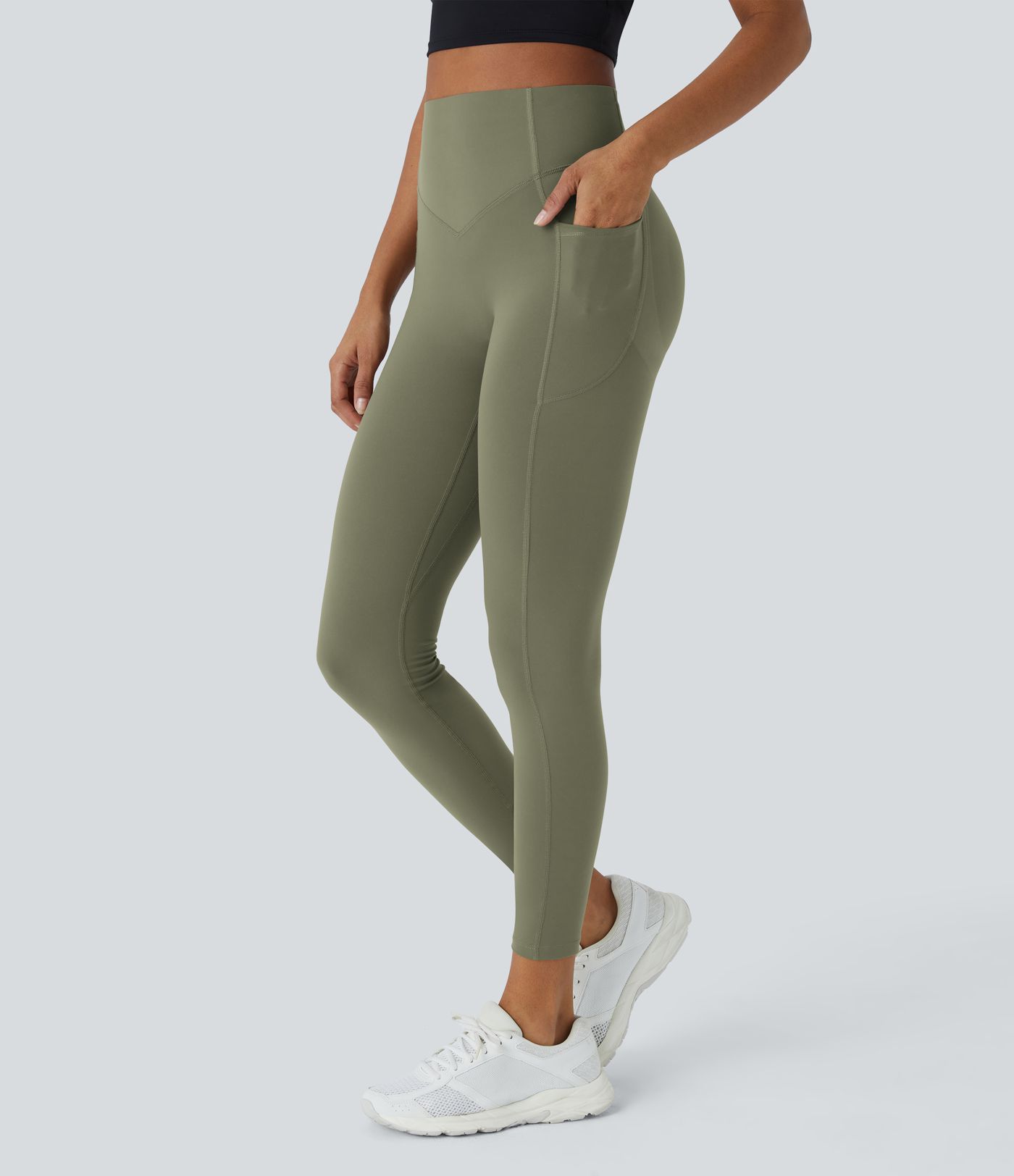 Halara UltraSculpt™ SoCinched High Waisted Scrunch Butt Lifting Tummy Control Pocket Shaping Training Leggings