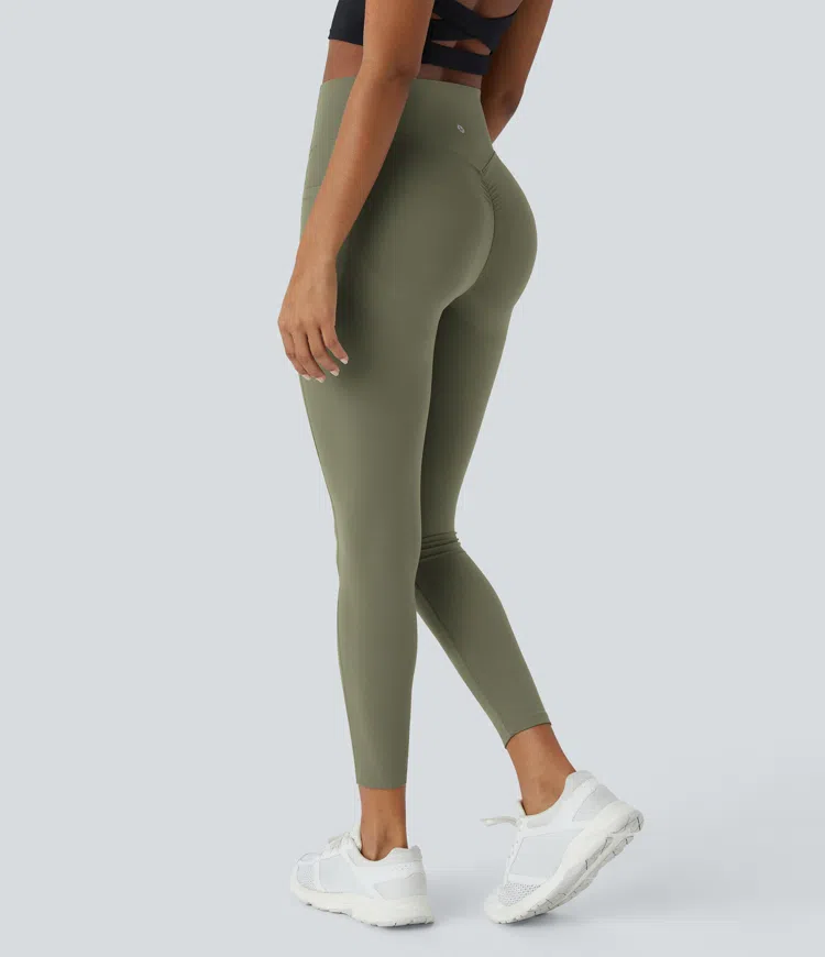 SoCinched high-waist hip-lifting abdominal control side pocket shaping training UltraSculpt leggings