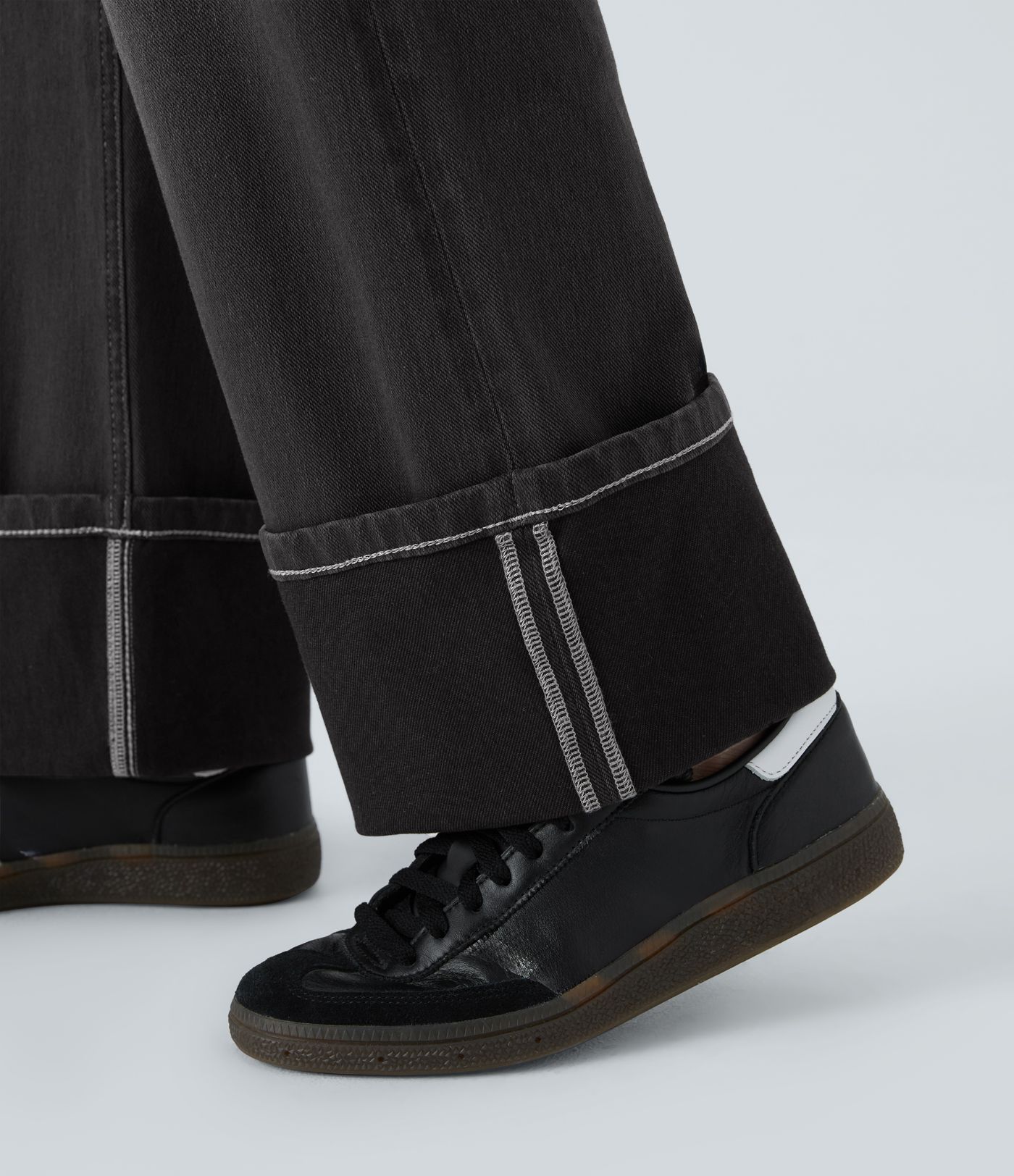 Halara Flex™ Low Rise Pockets Rolled Hem Washed Casual Boyfriend Jeans