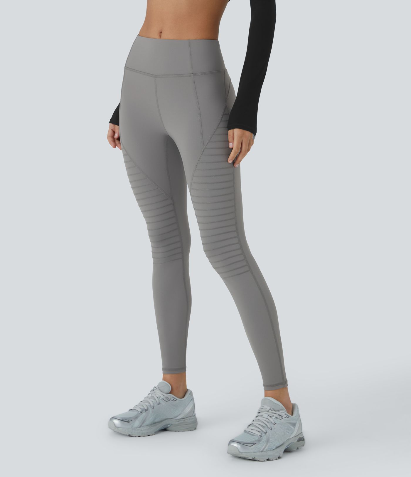 DayStretch Mid Rise Top-stitching 7/8 Casual Moto Leggings