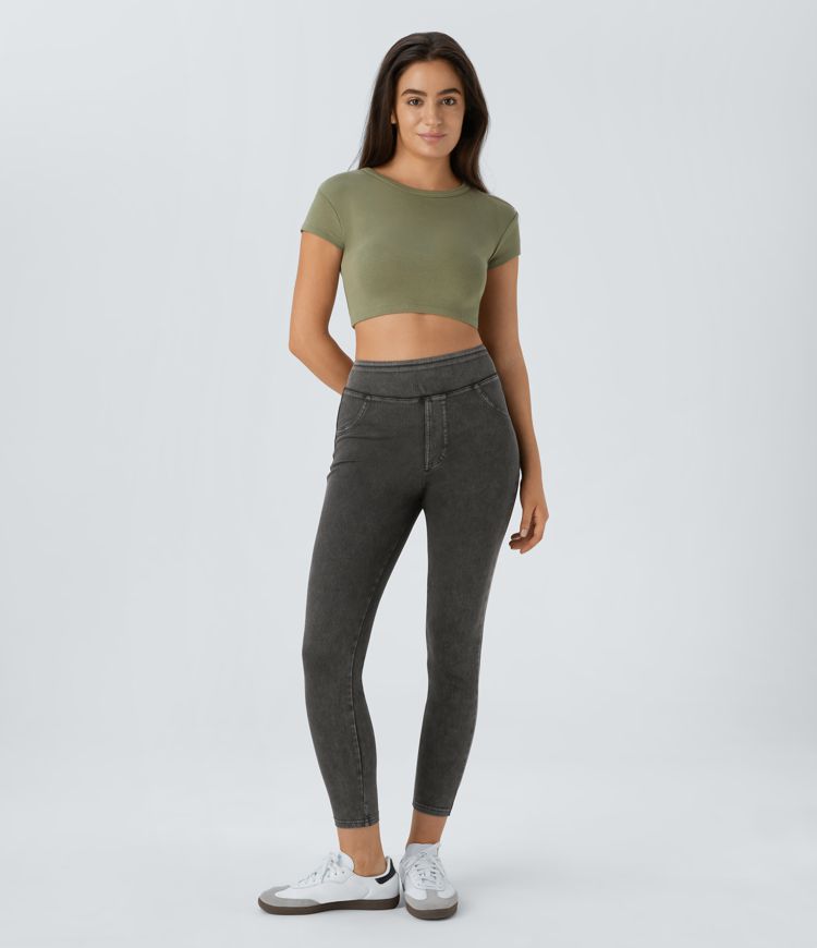 Halara Flex™ High Waisted Pocket Denim Casual Leggings