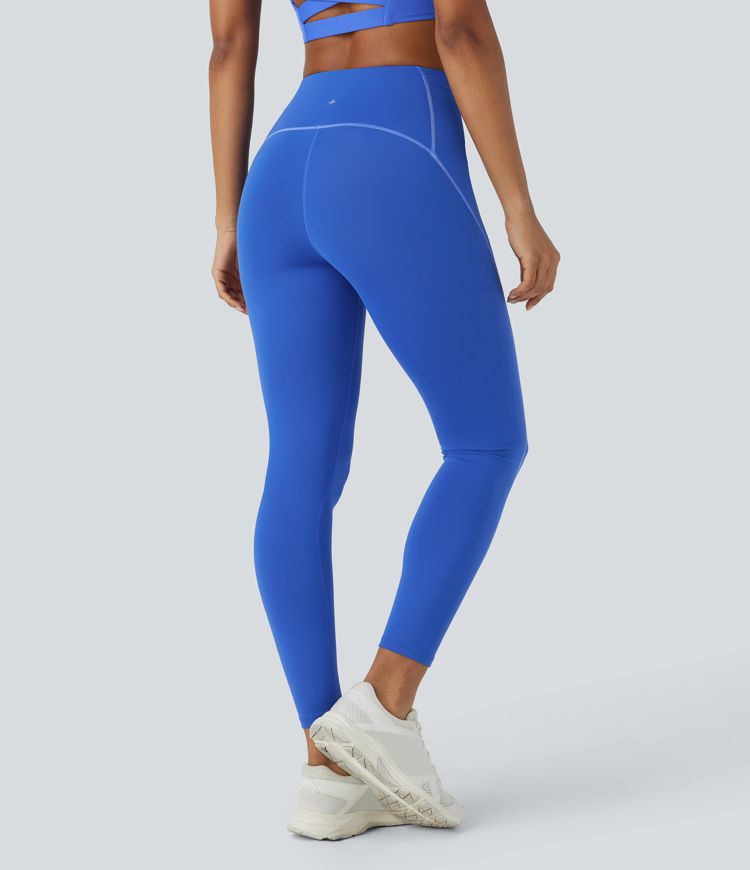 SpeedWave™ High Waisted Pockets Reflective Top-stitching Quick Dry Hiking 7/8 Leggings