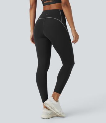 SpeedWave™ leggings 7/8 de talle alto con bolsillos, ribete reflectante y secado rápido para senderismo