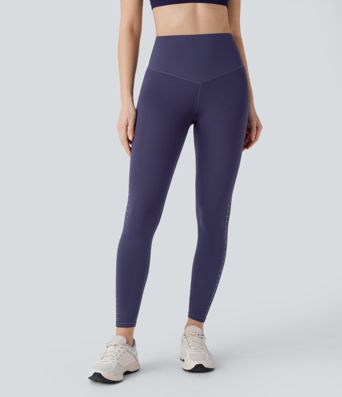 SpeedWave™ High Waisted Tummy Control Perforated Quick Dry Workout Leggings