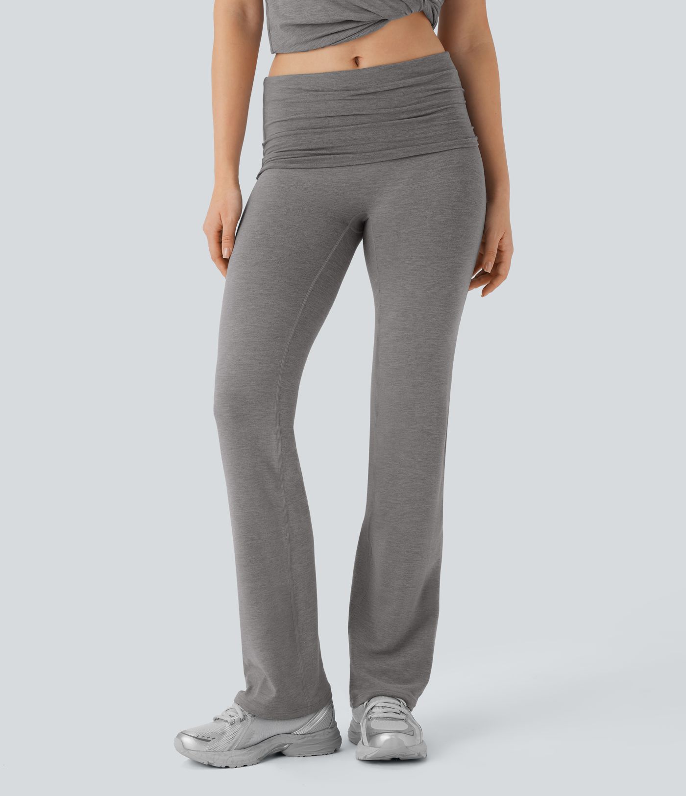 Super High Waisted Foldover Yoga Pants