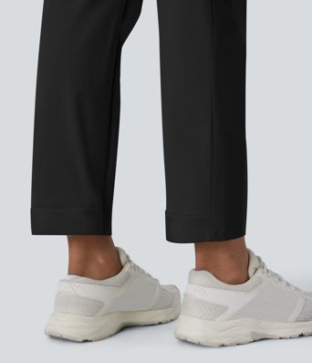 Mid Rise Drawstring Pocket Training Pants