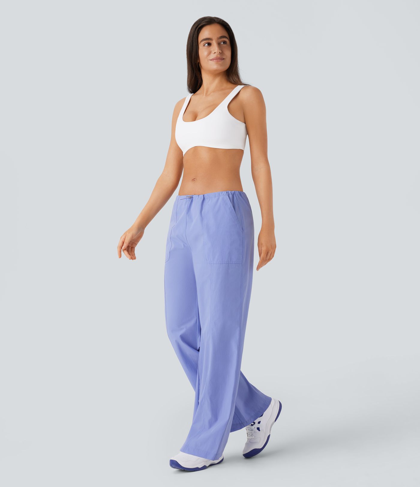 Water Repellent Wear-Resistant Low Rise Pocket Straight Leg Yoga Pants