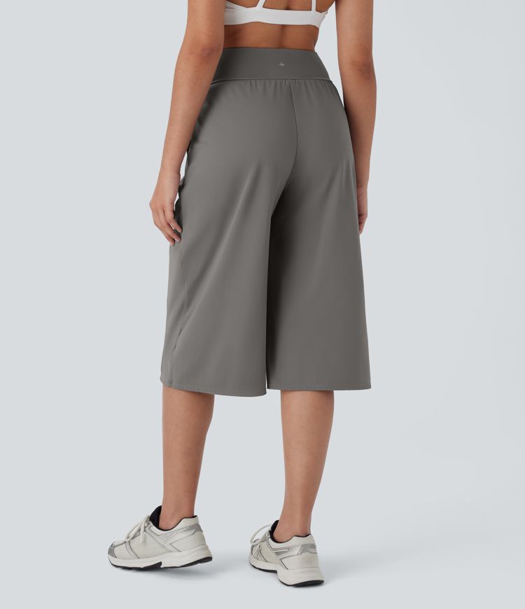 Softlyzero™ Airy - Yogahose mit hohem Bund, Seitentaschen, Kordelzug und Cool-Touch