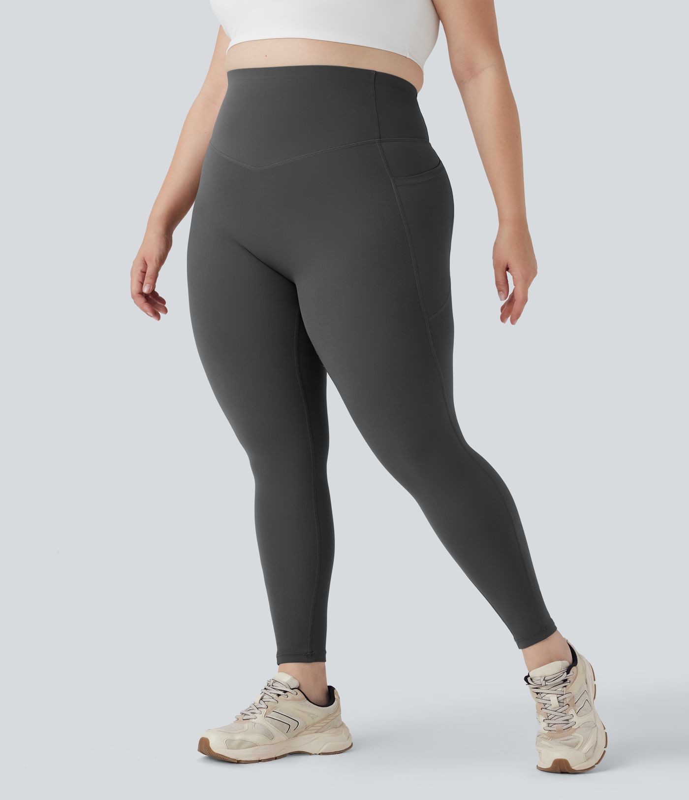 Plus Size Halara UltraSculpt™ High Waisted Butt Lifting Tummy Control Shaping Training Leggings with Pockets