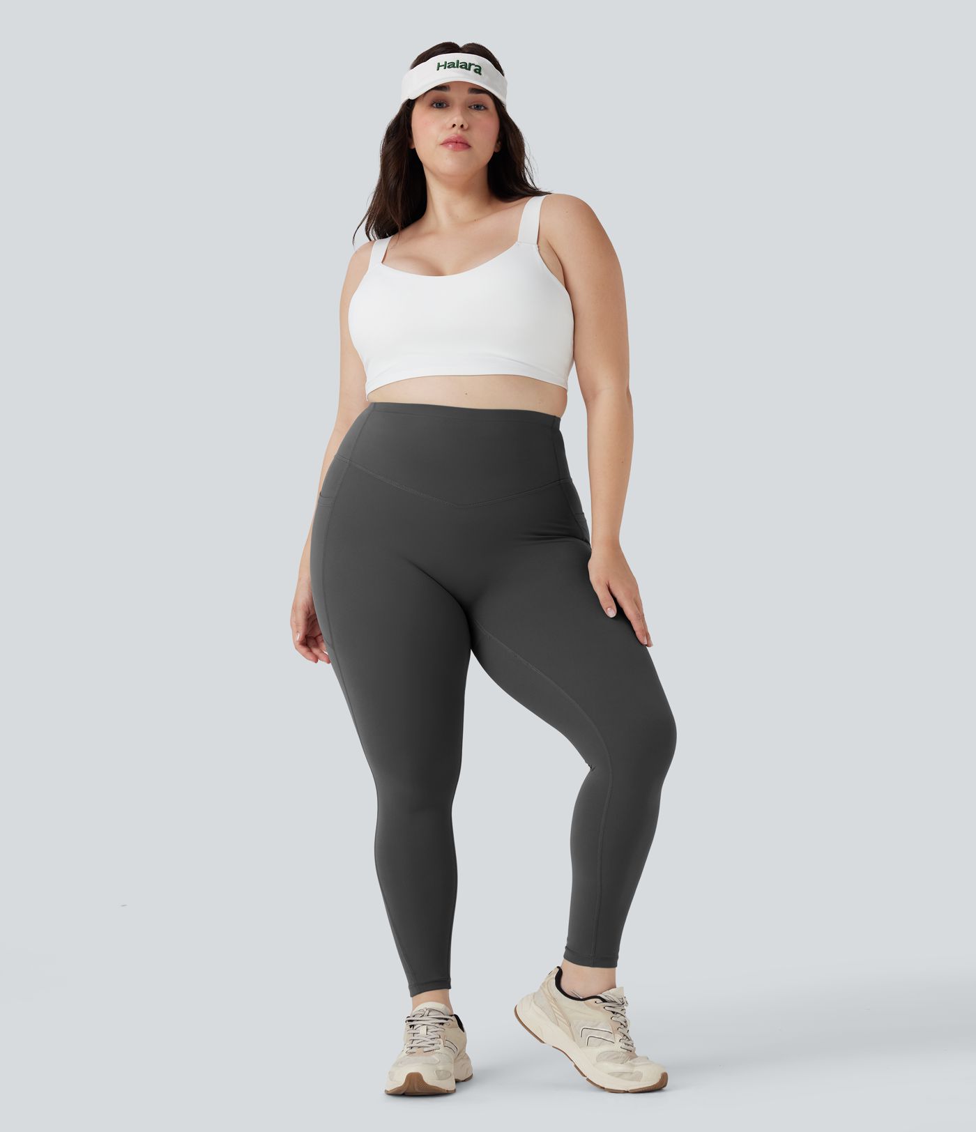 Plus Size Halara UltraSculpt™ High Waisted Butt Lifting Tummy Control Shaping Training Leggings with Pockets
