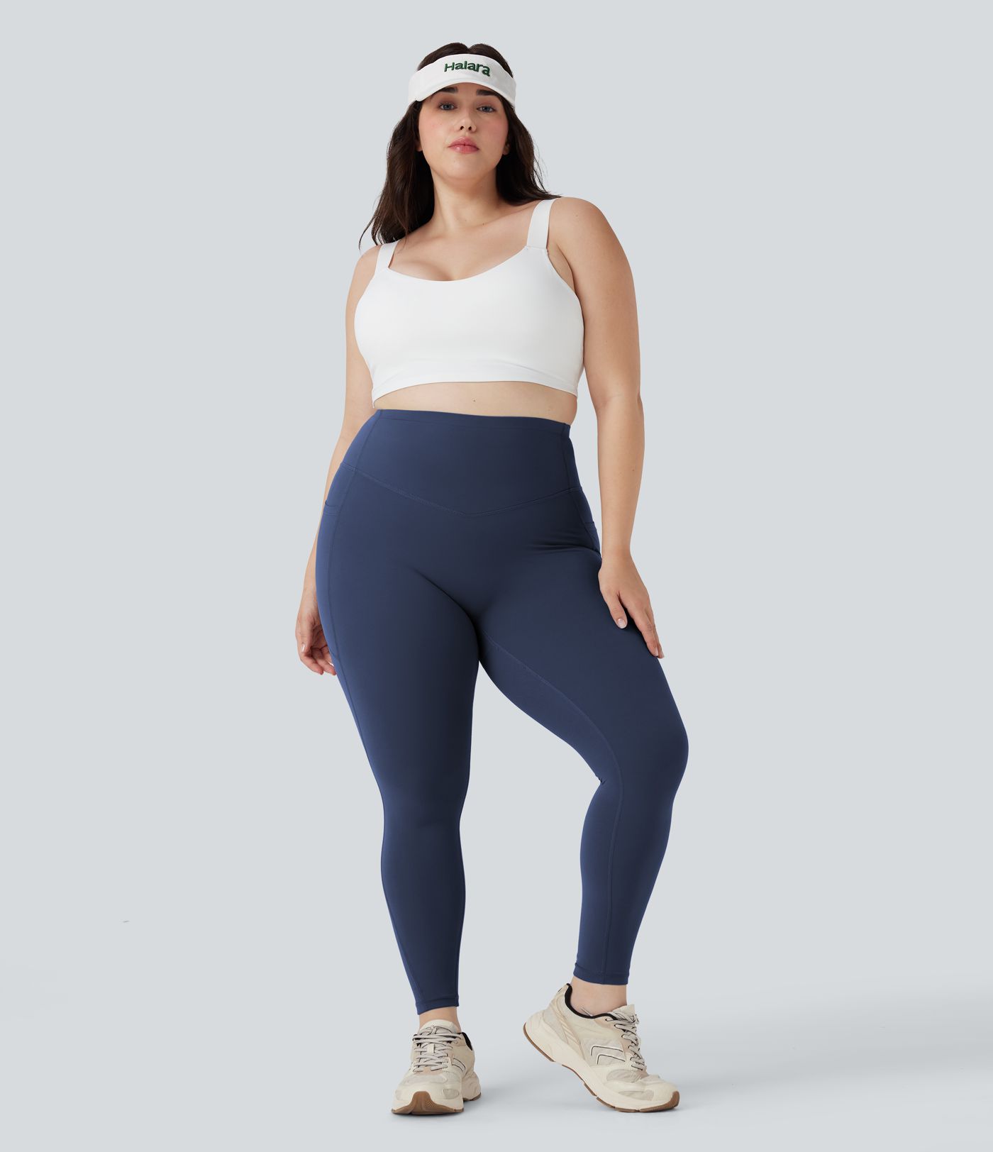 Plus Size Halara UltraSculpt™ High Waisted Butt Lifting Tummy Control Shaping Training Leggings with Pockets