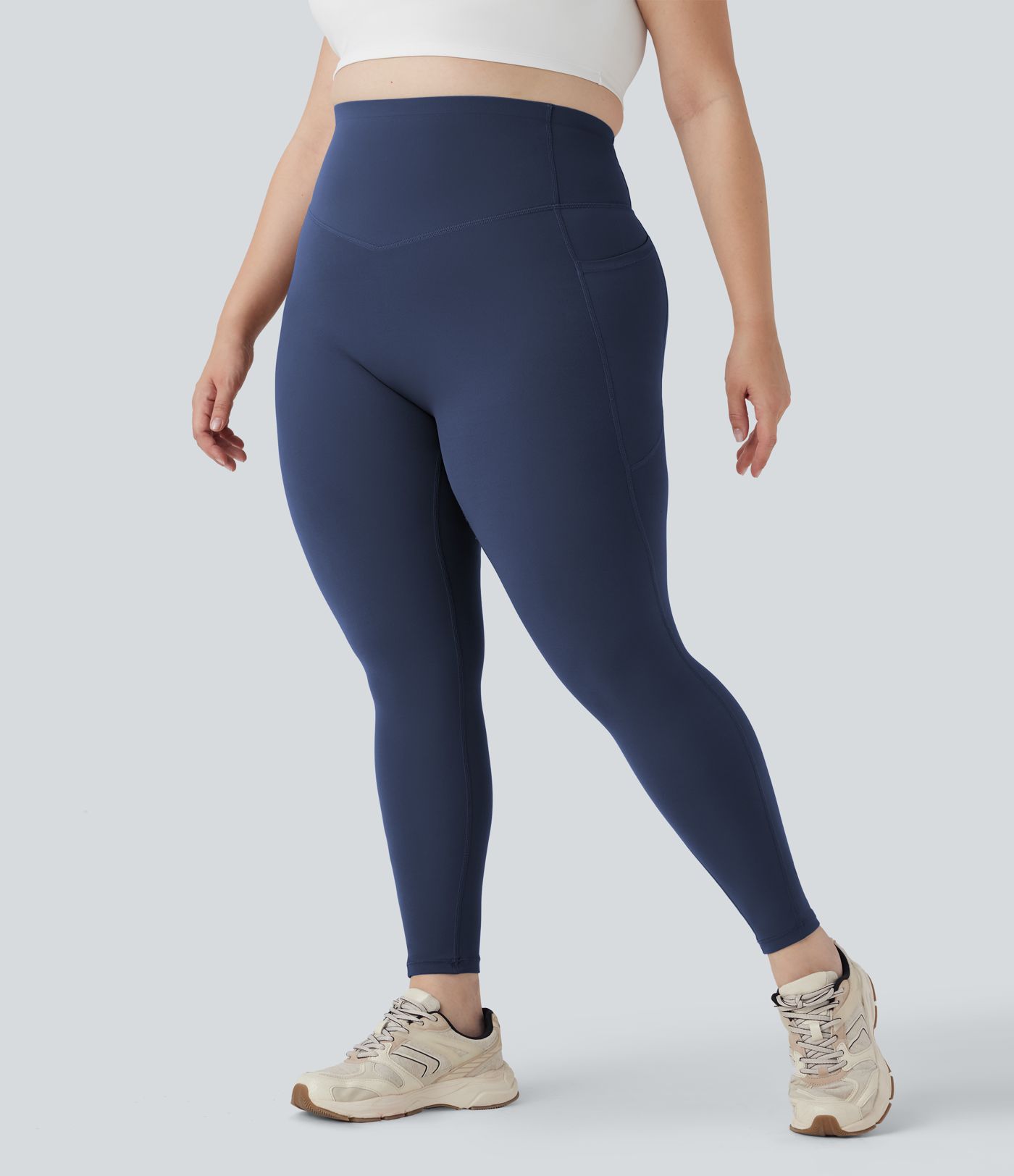 Plus Size Halara UltraSculpt™ High Waisted Butt Lifting Tummy Control Shaping Training Leggings with Pockets