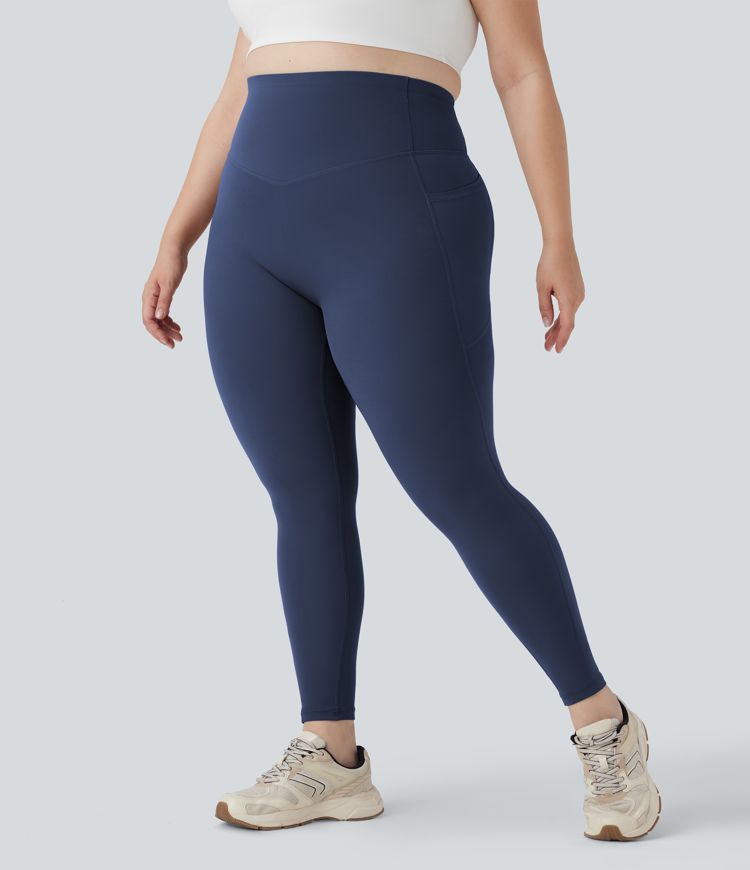 Plus Size Halara UltraSculpt™ High Waisted Butt Lifting Tummy Control Shaping Training Leggings with Pockets