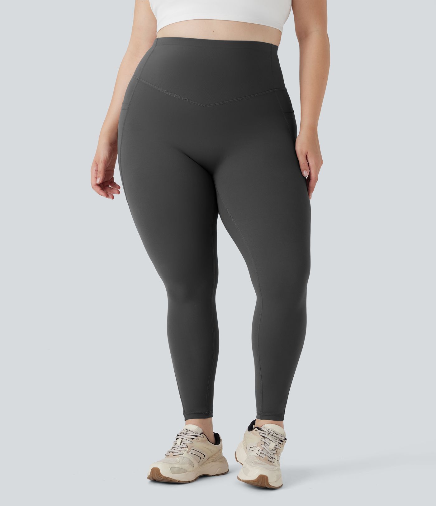 Plus Size Halara UltraSculpt™ High Waisted Butt Lifting Tummy Control Shaping Training Leggings with Pockets
