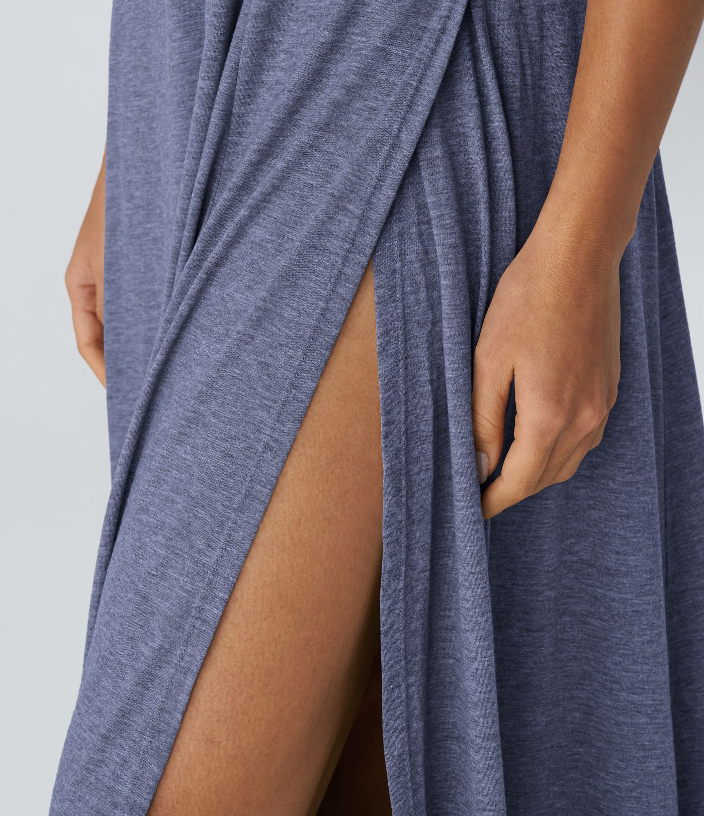 U Neck Flowy Maxi Casual Tank Dress