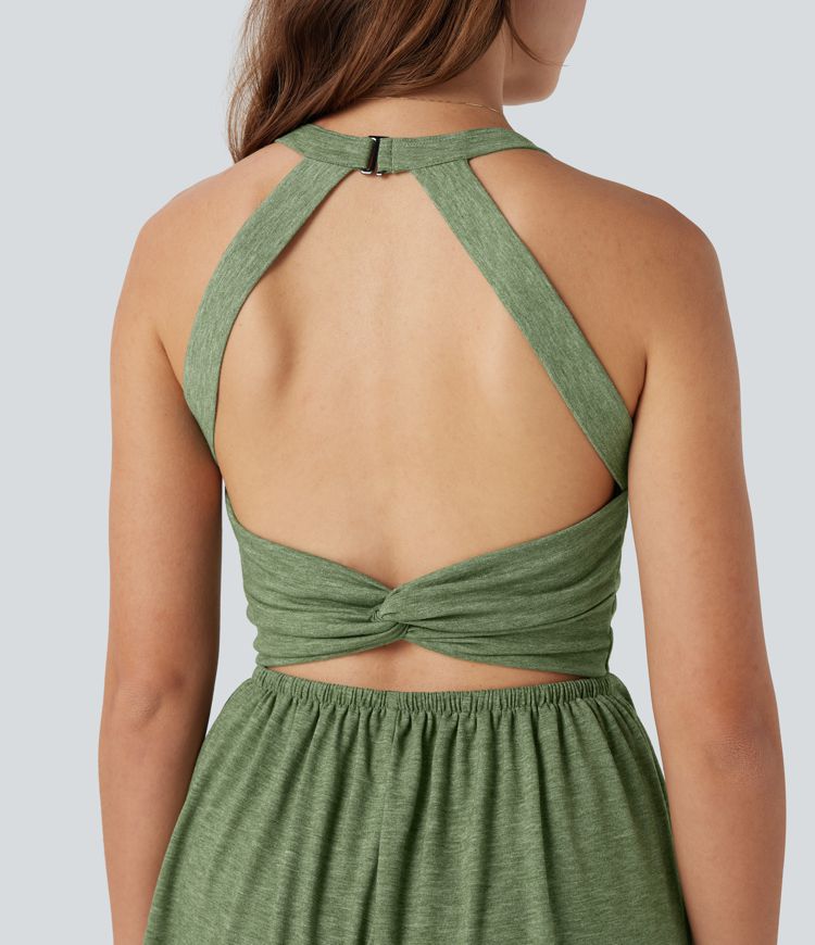 Padded 2-in-1 Romper with Pockets-Easy Peezy Edition