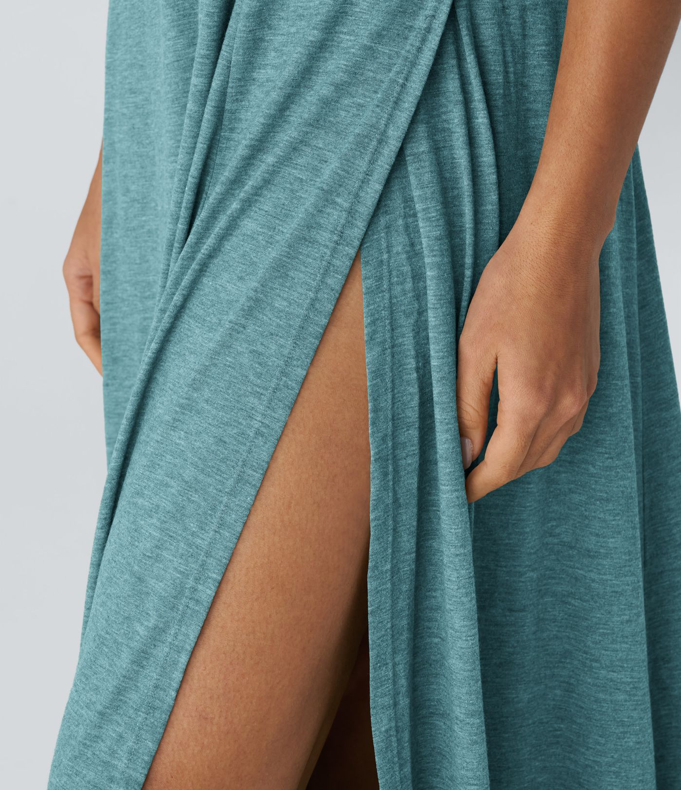 U Neck Flowy Maxi Casual Tank Dress