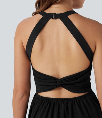 Padded 2-in-1 Romper with Pockets-Easy Peezy Edition