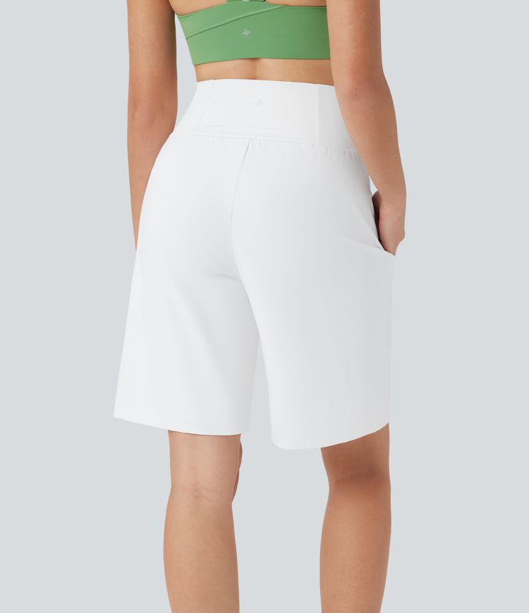 SoftlyZero™ Airy High Waisted Pockets  Yoga Bermuda Shorts