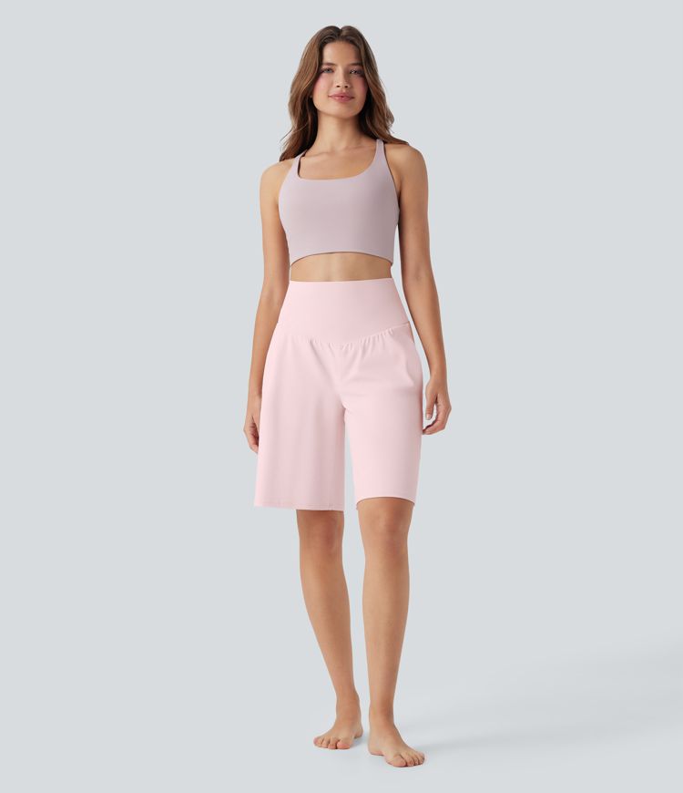 SoftlyZero™ Airy High Waisted Pockets Cool Touch Yoga Bermuda Shorts