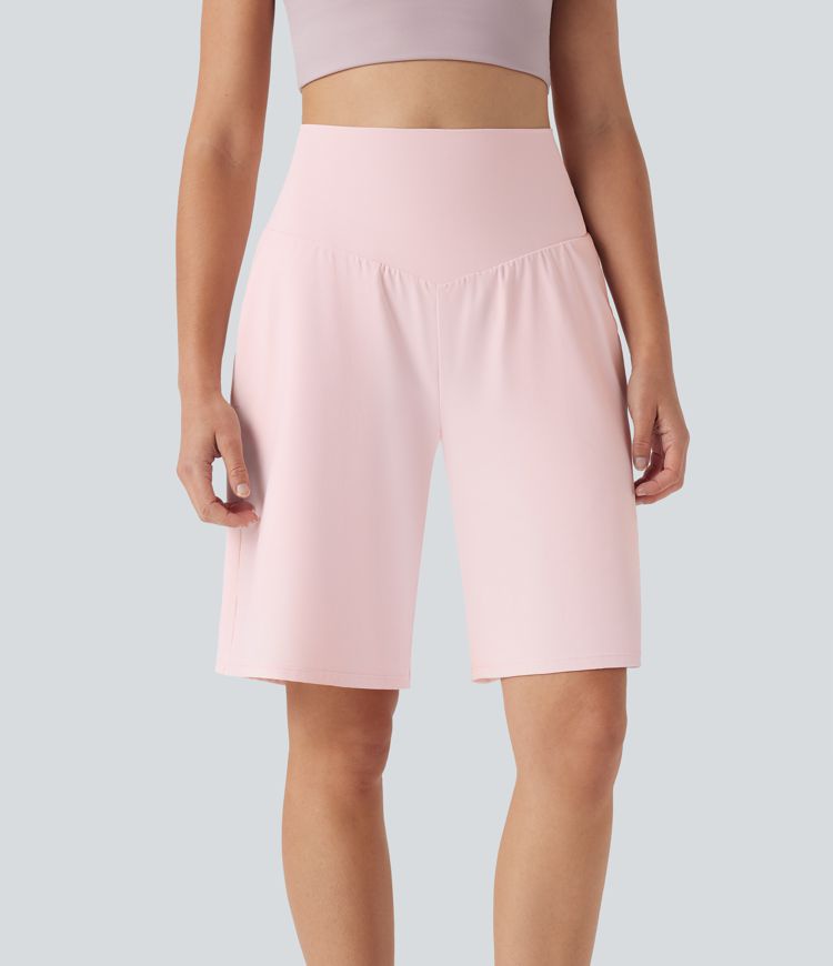 SoftlyZero™ Airy High Waisted Pockets Cool Touch Yoga Bermuda Shorts