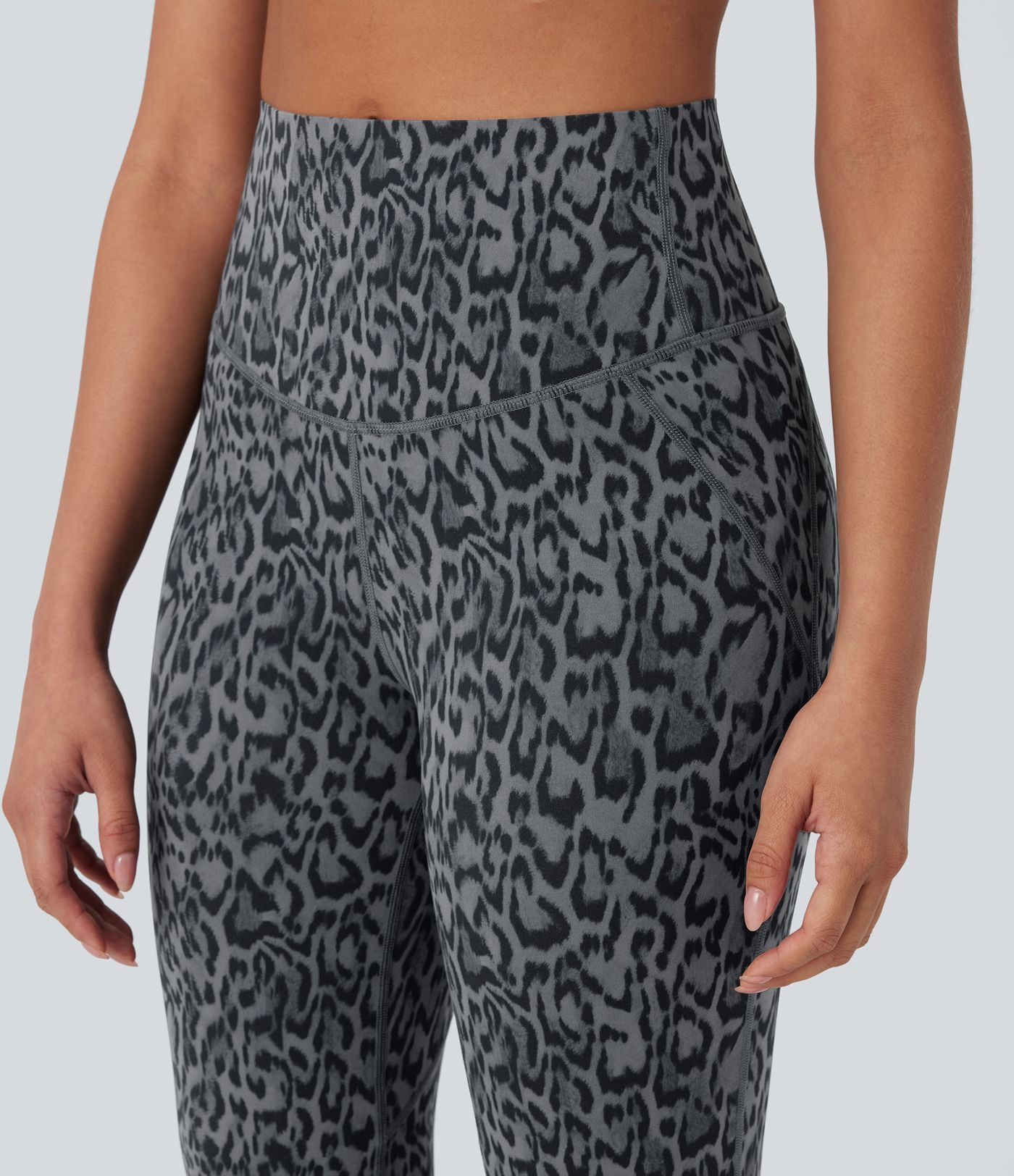 Halara UltraSculpt™ Leopard Print High Waisted Tummy Control Butt Lifting Yoga Flare Leggings