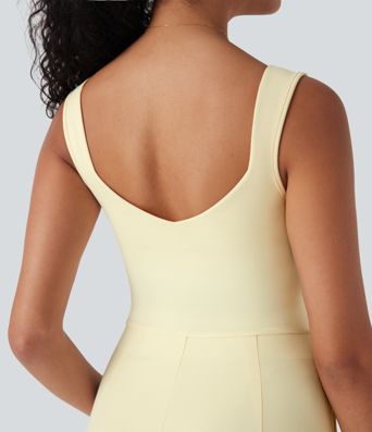 Combinaison décontractée dos nu avec poches latérales